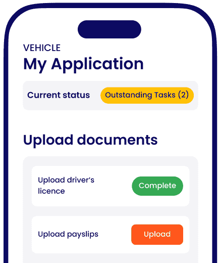 Complete your application and upload documents