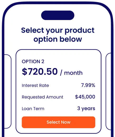 Choose your product and get approved